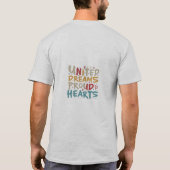 アメリカの誇りある心のTシャツデザイン Tシャツ (裏面)