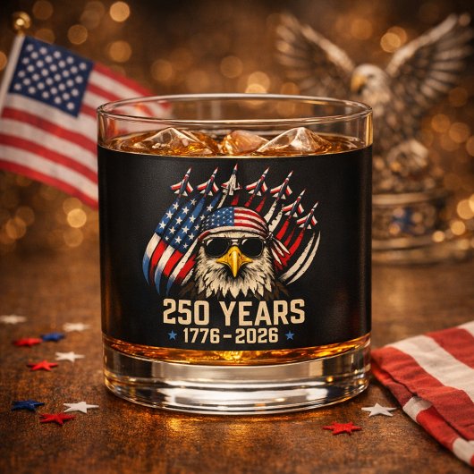 アメリカの誇り250周年 | 堂々たる鷲 ウイスキーグラス