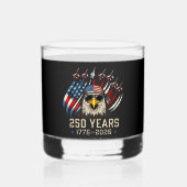 アメリカの誇り250周年 | 堂々たる鷲 ウイスキーグラス (正面)