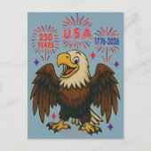 アメリカの誇り - 250周年記念・1776-2026 ポストカード (正面)