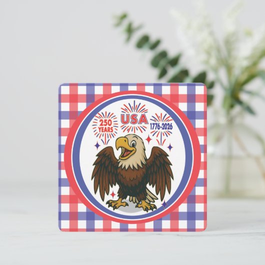 アメリカの誇り - 250周年記念・1776-2026 招待状 (スタンド正面)