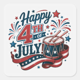 アメリカの誇り 7月4日 スクエアシール