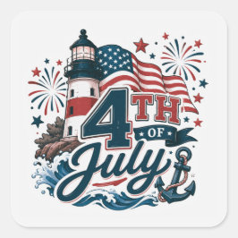 アメリカの誇り 7月4日 スクエアシール