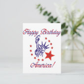 アメリカの誕生日おめでとう ポストカード (スタンド正面)