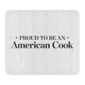 アメリカの調理師があること誇りを持った カッティングボード (正面)