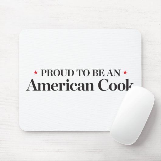 アメリカの調理師があること誇りを持った マウスパッド (マウス)