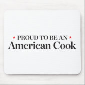 アメリカの調理師があること誇りを持った マウスパッド (正面)