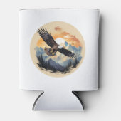 アメリカの象徴としてハゲのワシ 缶クーラー (正面)