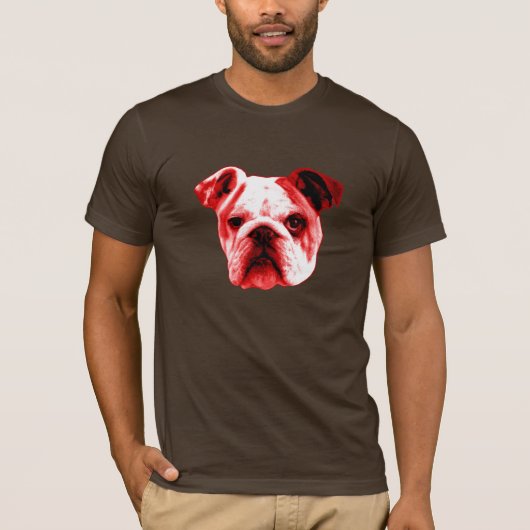 アメリカの赤いブルドッグ-最も最高のな犬 Tシャツ (正面)