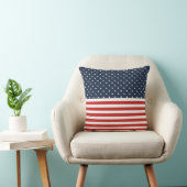 アメリカの赤く白くおよび青の米国旗 クッション (椅子)