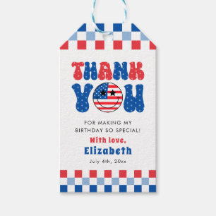 アメリカの赤ちゃんの7月4日 初めての誕生日 ギフトタグ