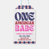 アメリカの赤ちゃん 4th of July 誕生日 ギフトタグ (裏面)