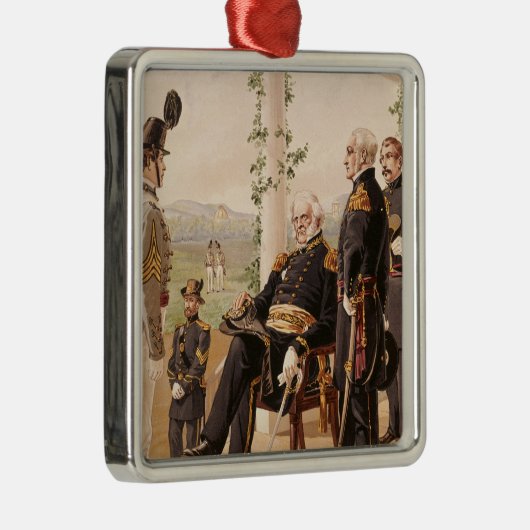 アメリカの軍隊のユニフォーム メタルオーナメント (右)