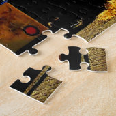 アメリカの輸送トラックが休憩のために停止 ジグソーパズル (側面)