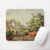 アメリカの農場場面 マウスパッド (マウス)