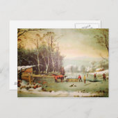 アメリカの農村風景｜アイスを受け取るポストカード ポストカード (正面/裏面)