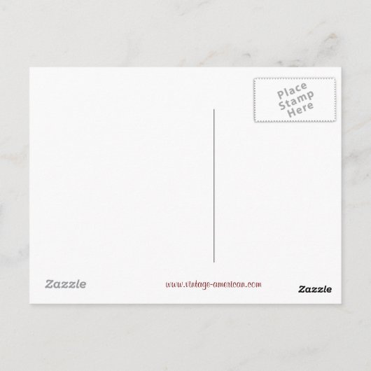 アメリカの農村風景｜アイスを受け取るポストカード ポストカード (裏面)