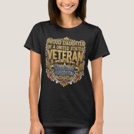 アメリカの退役軍人の娘であることを誇りに思います Tシャツ