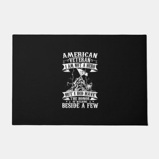 アメリカの退役軍人は、私は英雄ではないが、私は、 ドアマット (正面)
