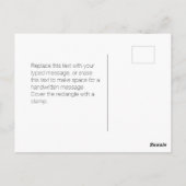 アメリカの退役軍人アート 赤白青のストライプ | 感謝 ポストカード (裏面)