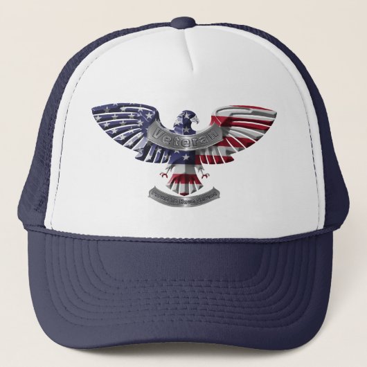 アメリカの退役軍人用イーグル "Proud To Have Served" デザイン キャップ (正面)