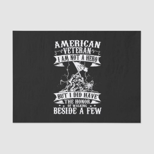 アメリカの退役軍人私はヒーローではないが、私は持っていた 薄葉紙 (正面)