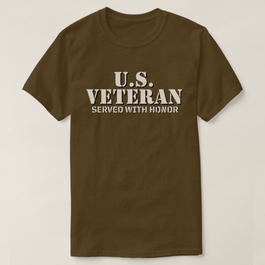 アメリカの退役軍人 - 名誉ある任務 Tシャツ (デザイン正面)