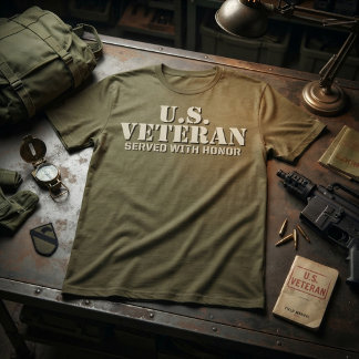 アメリカの退役軍人 - 名誉ある任務 Tシャツ