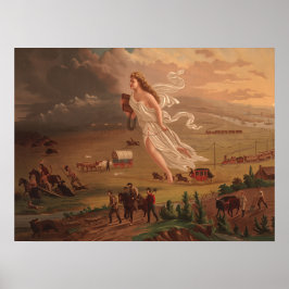 アメリカの進歩、ジョン・ガスト1872 ポスター