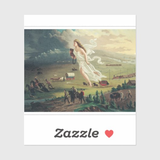 アメリカの進歩 by John Gast シール (シート)