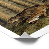 アメリカの逸話：射撃、 発砲・ザ・オオカミ、刻まれたb ポスター (角)