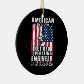アメリカの運用退職したエンジニア セラミックオーナメント (右)