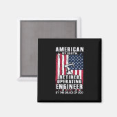 アメリカの運用退職したエンジニア マグネット (正面/裏面)