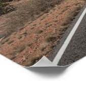 アメリカの道路風景写真 ポスター (角)
