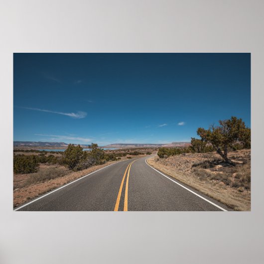 アメリカの道路風景写真 ポスター (正面)