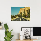 アメリカの道路風景写真 ポスター (ホームオフィス)