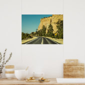 アメリカの道路風景写真 ポスター (キッチン)