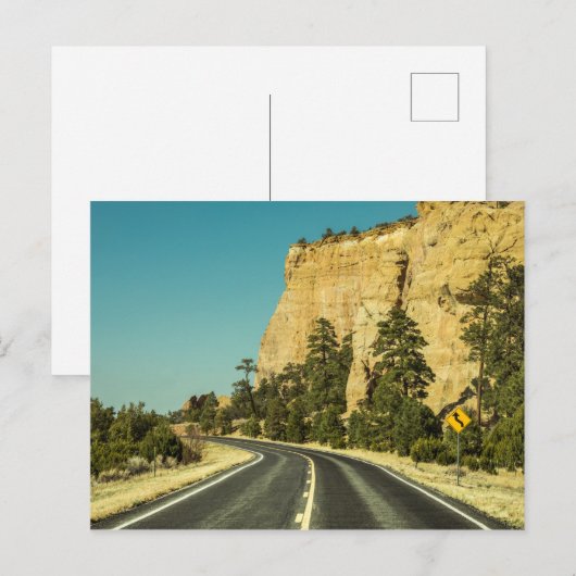 アメリカの道路風景写真 ポストカード (正面/裏面)