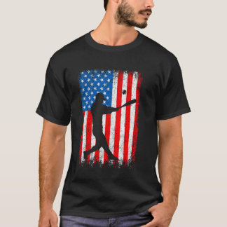 アメリカの選手のためのクールな野球 メンズ レディース ボーイズ Tシャツ
