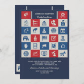 アメリカの選挙招待状 招待状 (正面/裏面)