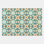 アメリカの部族先住民シームレスパターンセットNo1 ラッピングペーパーシート (正面)