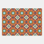 アメリカの部族先住民シームレスパターンセットNo2 ラッピングペーパーシート (正面2)