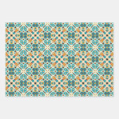 アメリカの部族先住民シームレスパターンセットNo3 ラッピングペーパーシート (正面3)