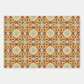 アメリカの部族先住民シームレスパターンセットNo5 ラッピングペーパーシート (正面3)