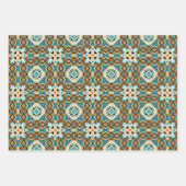 アメリカの部族先住民シームレスパターンセットNo5 ラッピングペーパーシート (正面2)