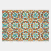 アメリカの部族先住民シームレスパターンセットNo6 ラッピングペーパーシート (正面2)