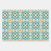 アメリカの部族先住民シームレスパターンセットNo6 ラッピングペーパーシート (正面)