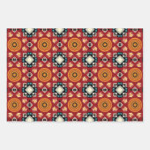 アメリカの部族先住民シームレスパターンセットNo7 ラッピングペーパーシート (正面2)
