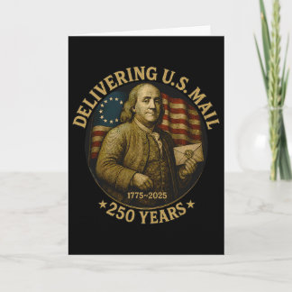 アメリカの郵便配達人 1775-2025 250 周年 カード