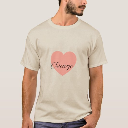 アメリカの都市シカゴのTシャツデザイン Tシャツ (正面)